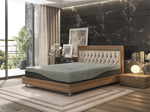 Room View of Bedtech 12" Gel Max Plush Mattress